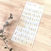 Load image into Gallery viewer, flower garland natural sticker &quot;yellow&quot;
