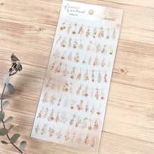 Load image into Gallery viewer, flower garland natural sticker &quot;brown&quot;
