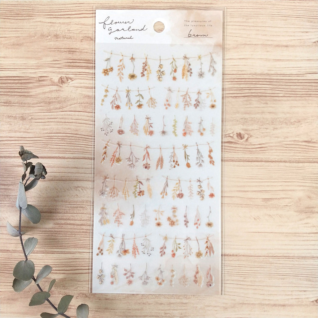 flower garland natural sticker 