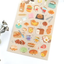 Charger l&#39;image dans la galerie, Sticker Selection &quot;friendly food&quot; Bento/Bread
