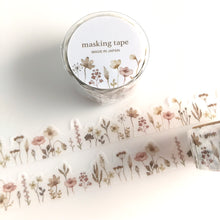 Charger l&#39;image dans la galerie, palette series masking tape &quot;flower brawn&quot; Die cut washi tape
