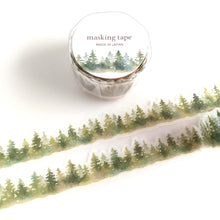 Charger l&#39;image dans la galerie, palette series masking tape &quot;many trees&quot; Die cut washi tape
