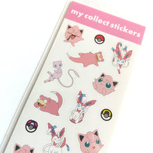 Charger l&#39;image dans la galerie, Pokemon my collect stickers &quot;Pink&quot; mini sticker from Japan
