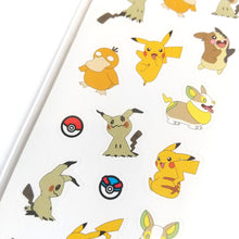 Charger l&#39;image dans la galerie, Pokemon my collect stickers &quot;Yellow&quot; mini sticker from Japan
