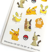 Charger l&#39;image dans la galerie, Pokemon my collect stickers &quot;Yellow&quot; mini sticker from Japan
