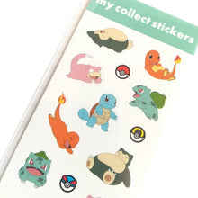 Charger l&#39;image dans la galerie, Pokemon my collect stickers &quot;MIX1&quot;(green) mini sticker from Japan
