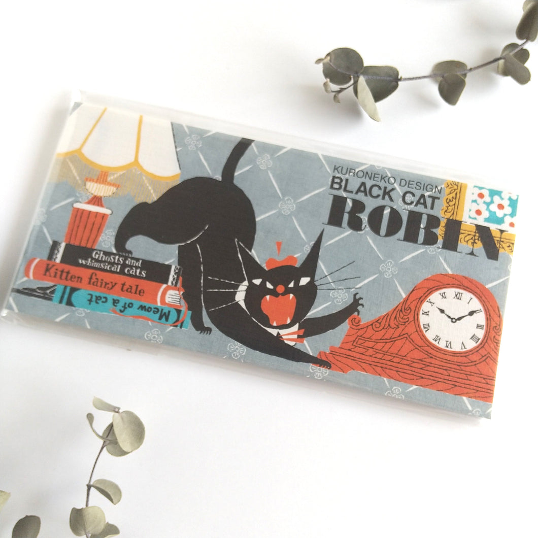 Black cat ROBIN Ippitsusen (mini letter paper)