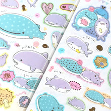 Lade das Bild in den Galerie-Viewer, 2021 April New product Jinbe san sticker &quot;Jinbei and Shark&quot;
