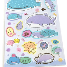 Lade das Bild in den Galerie-Viewer, 2021 April New product Jinbe san sticker &quot;Jinbei and Shark&quot;
