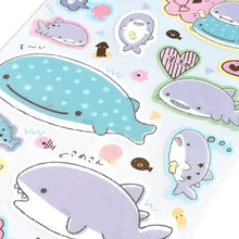 Lade das Bild in den Galerie-Viewer, 2021 April New product Jinbe san sticker &quot;Jinbei and Shark&quot;
