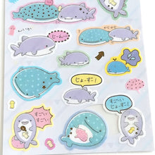 Lade das Bild in den Galerie-Viewer, 2021 April New product Jinbe san sticker &quot;Jinbei and Shark&quot;
