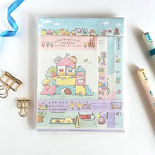 Lade das Bild in den Galerie-Viewer, Sumikkogurashi letter writing set, letter set&quot;minikko to asobo&quot;
