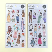 Carica l&#39;immagine nel visualizzatore di Gallery, Sticker Selection &quot;Charming Lady&quot; masking sticker
