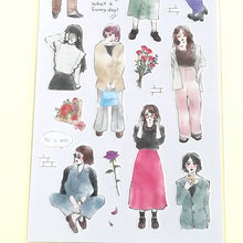 Carica l&#39;immagine nel visualizzatore di Gallery, Sticker Selection &quot;Charming Lady&quot; masking sticker
