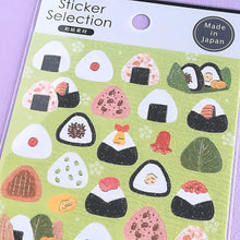 Carica l&#39;immagine nel visualizzatore di Gallery, Sticker Selection washi sticker &quot;Onigiri&quot; &quot;Wagashi&quot;
