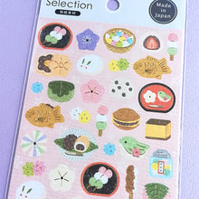 Carica l&#39;immagine nel visualizzatore di Gallery, Sticker Selection washi sticker &quot;Onigiri&quot; &quot;Wagashi&quot;
