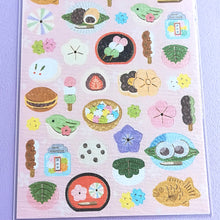 Carica l&#39;immagine nel visualizzatore di Gallery, Sticker Selection washi sticker &quot;Onigiri&quot; &quot;Wagashi&quot;
