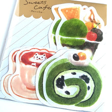 Carica l&#39;immagine nel visualizzatore di Gallery, Mini letter set &quot;Sweets Cafe&quot;(Matcha)
