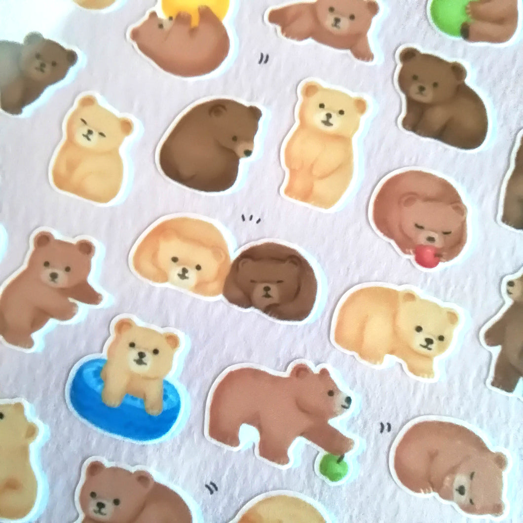 Mame Mame Animal sticker (Bear)masking sticker