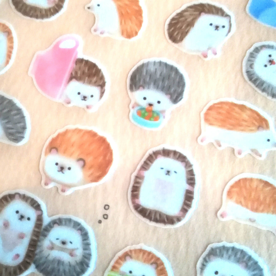 Mame Mame Animal sticker (Hedgehog)masking sticker