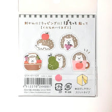 Carica l&#39;immagine nel visualizzatore di Gallery, Washi sticker &quot;Pochitto&quot; (Fruit Hedgehog) flake sticker
