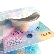 Load image into Gallery viewer, Masking tape&quot;firework&quot;(Pastel/Blue) washi tape
