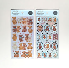 Carica l&#39;immagine nel visualizzatore di Gallery, Sticker Selection &quot;Sweet Honey Bear&quot;(Heart Bear/Frame Bear)
