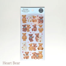 Carica l&#39;immagine nel visualizzatore di Gallery, Sticker Selection &quot;Sweet Honey Bear&quot;(Heart Bear/Frame Bear)
