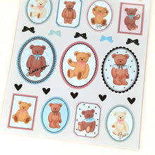 Carica l&#39;immagine nel visualizzatore di Gallery, Sticker Selection &quot;Sweet Honey Bear&quot;(Heart Bear/Frame Bear)
