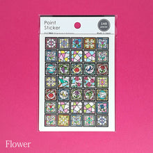 Lade das Bild in den Galerie-Viewer, Point sticker &quot;Stained glass&quot;(Flower/Star)
