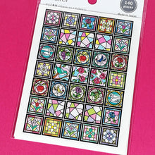 Lade das Bild in den Galerie-Viewer, Point sticker &quot;Stained glass&quot;(Flower/Star)
