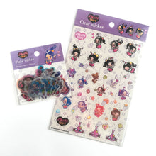 Carica l&#39;immagine nel visualizzatore di Gallery, Akubi girl Clear sticker sheet
