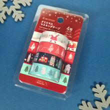 Charger l&#39;image dans la galerie, Masking tape &quot;Christmas/set of4&quot;(Santa)washi tape
