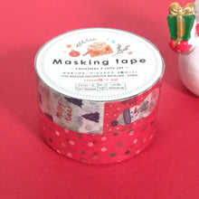 Charger l&#39;image dans la galerie, Masking tape &quot;Christmas/set of2&quot;(Red dots)washi tape
