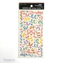 Charger l&#39;image dans la galerie, Topping Lab sticker &quot;Plaid ribbon&quot;(Nuance / Monotone)
