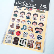 Carica l&#39;immagine nel visualizzatore di Gallery, Die Cut seal,  sticker sheets&quot;Okappa bungu&quot;
