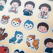 Carica l&#39;immagine nel visualizzatore di Gallery, Die Cut seal,  sticker sheets&quot;Okappa bungu&quot;
