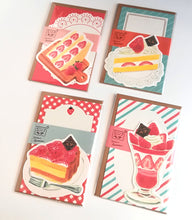 Charger l&#39;image dans la galerie, Mini letter set &quot;Fruit parlor berry&quot; (Strawberry sponge cake)
