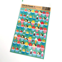 Lade das Bild in den Galerie-Viewer, Circle seals "Shaved ice"
