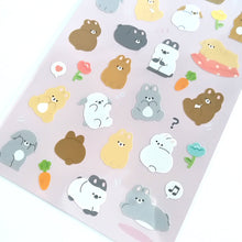 Carica l&#39;immagine nel visualizzatore di Gallery, Sticker selection &quot;Muchi Muchi animal&quot; sticker
