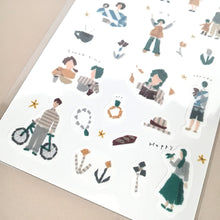 Carica l&#39;immagine nel visualizzatore di Gallery, Miki Tamura washi tape sticker &quot;People&quot;
