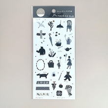 Carica l&#39;immagine nel visualizzatore di Gallery, Miki Tamura washi tape sticker &quot;Monochrome&quot;
