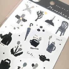 Carica l&#39;immagine nel visualizzatore di Gallery, Miki Tamura washi tape sticker &quot;Monochrome&quot;
