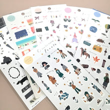 Carica l&#39;immagine nel visualizzatore di Gallery, Miki Tamura washi tape sticker &quot;People&quot;
