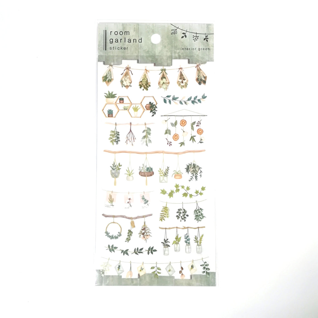 new design! room garland sticker 