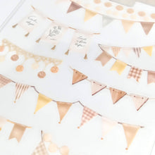 Load image into Gallery viewer, new design! room garland sticker &quot;beige flag&quot;
