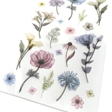 Carica l&#39;immagine nel visualizzatore di Gallery, Sticker selection &quot;Clear flower&quot;
