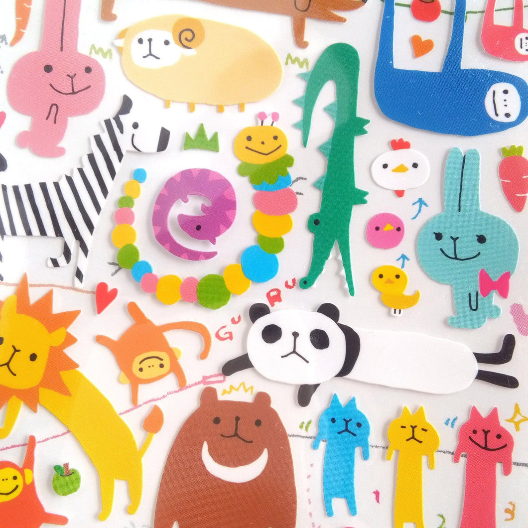 Japanese sticker,Yuru Animal sticker2 for Journal,planner,scrapbooking(mind wave)