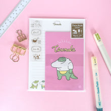 Charger l&#39;image dans la galerie, Japanese letter writing set &quot;Tsunda&quot;(crocodile) letter set
