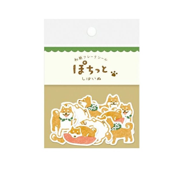 Washi sticker (Shiba inu/Dog) flake sticker